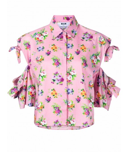 Floral pattern shirt in...