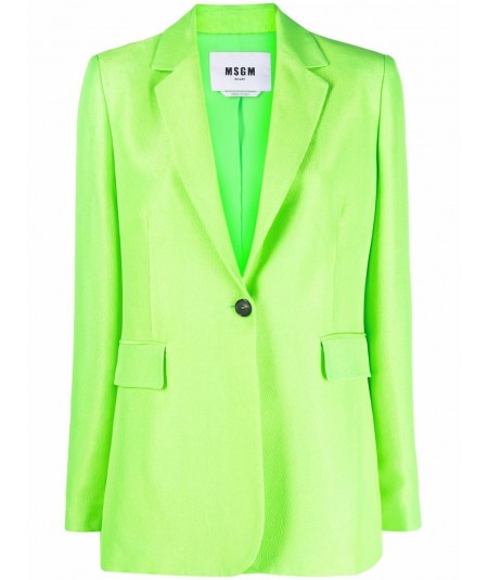 Fluo green blazer with...